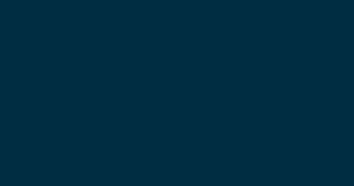 #002D42 color swatch, dark sky blue
