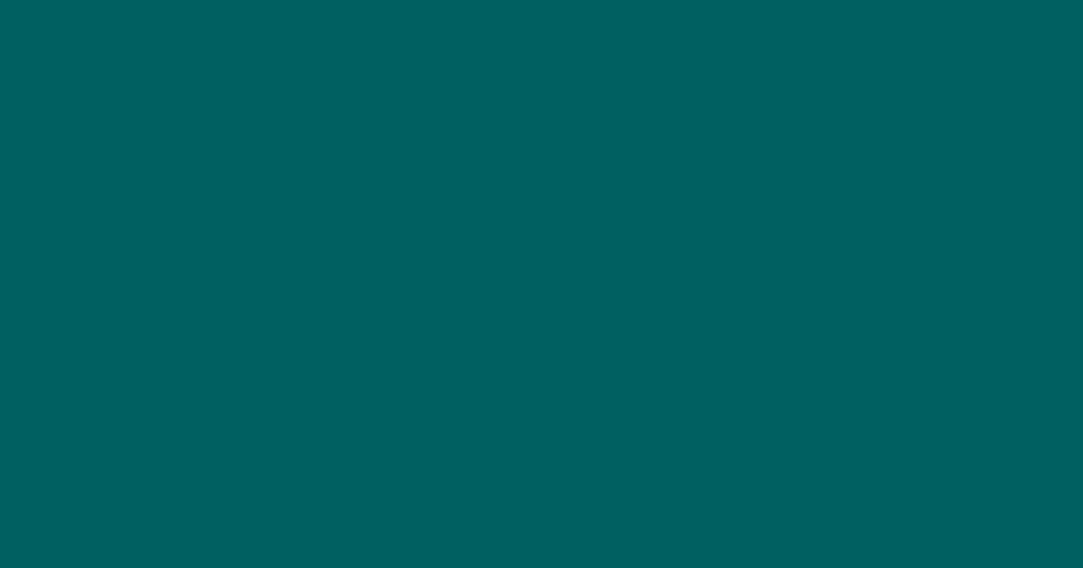 #006061 color swatch, deep cyan