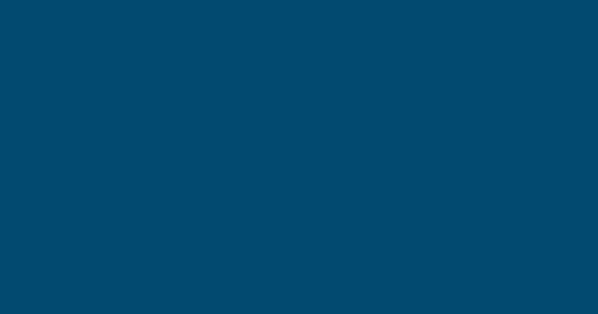 #024A70 color swatch, deep sky blue