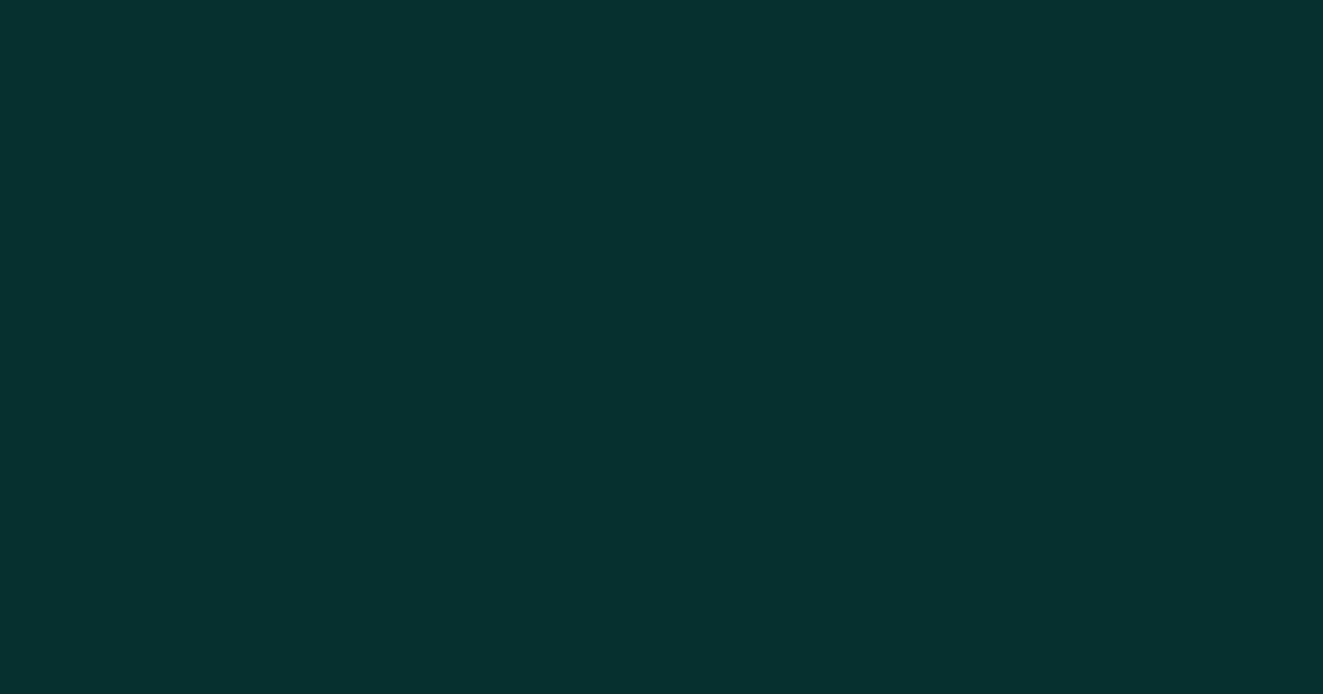 #06302F color swatch, dark muted cyan