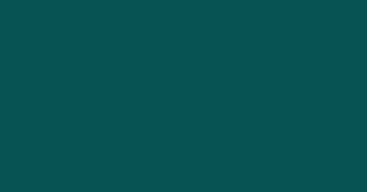 #075252 color swatch, deep cyan