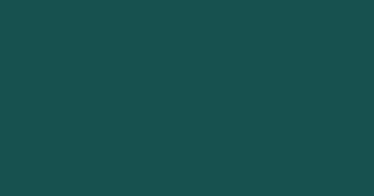 #17514F color swatch, deep teal