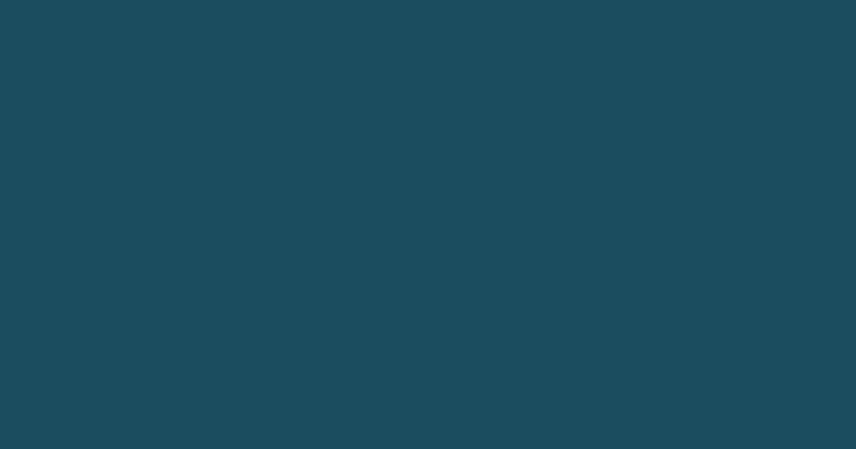 #1B4D5F color swatch, deep sky blue