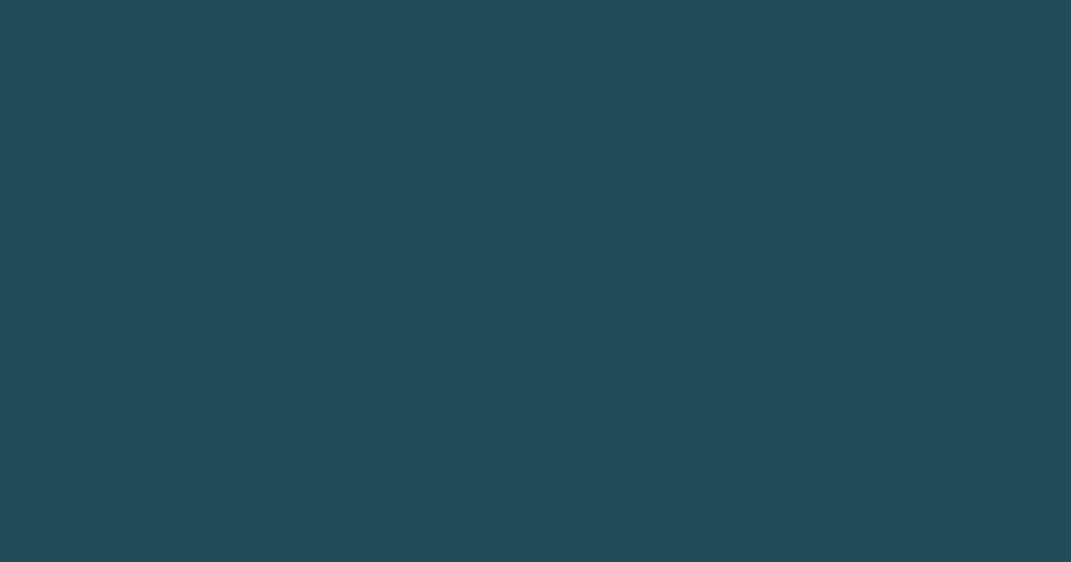 #234C59 color swatch, deep cyan