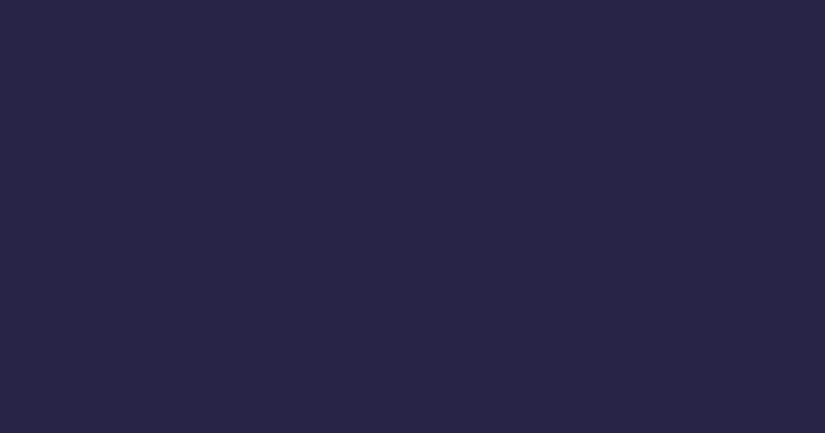 #272447 color swatch, dark violet