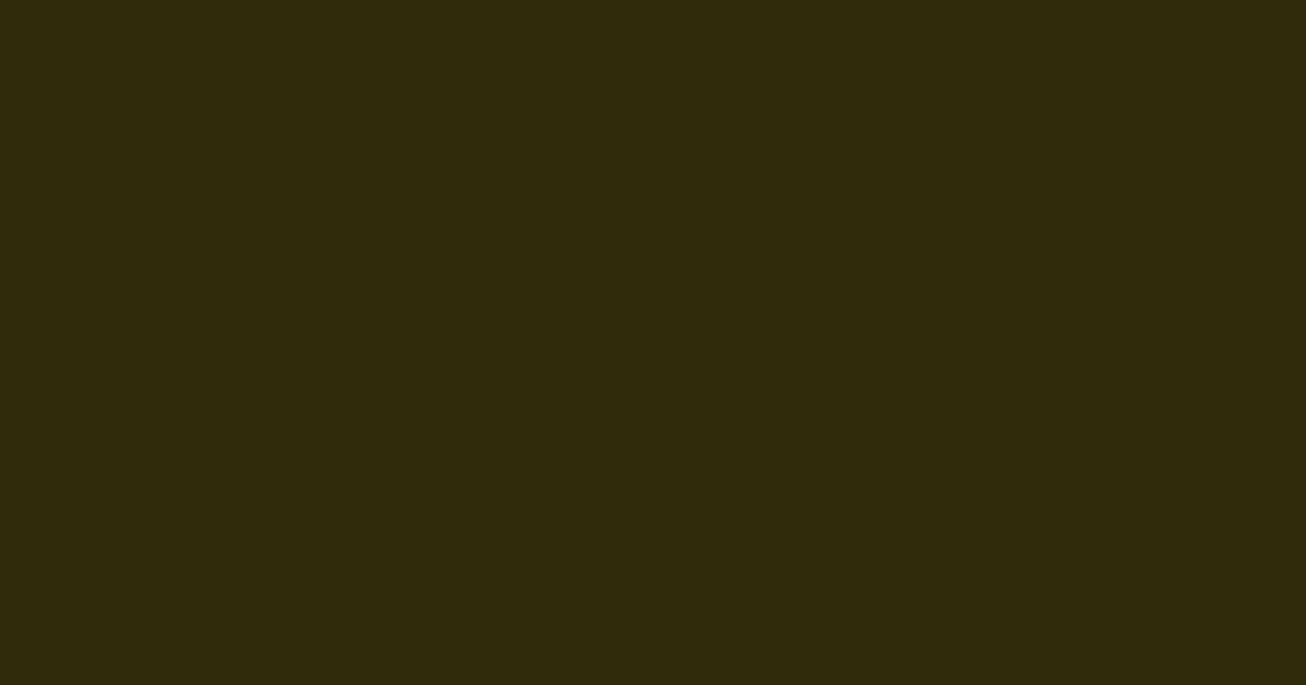 #2F2B0B color swatch, dark olive