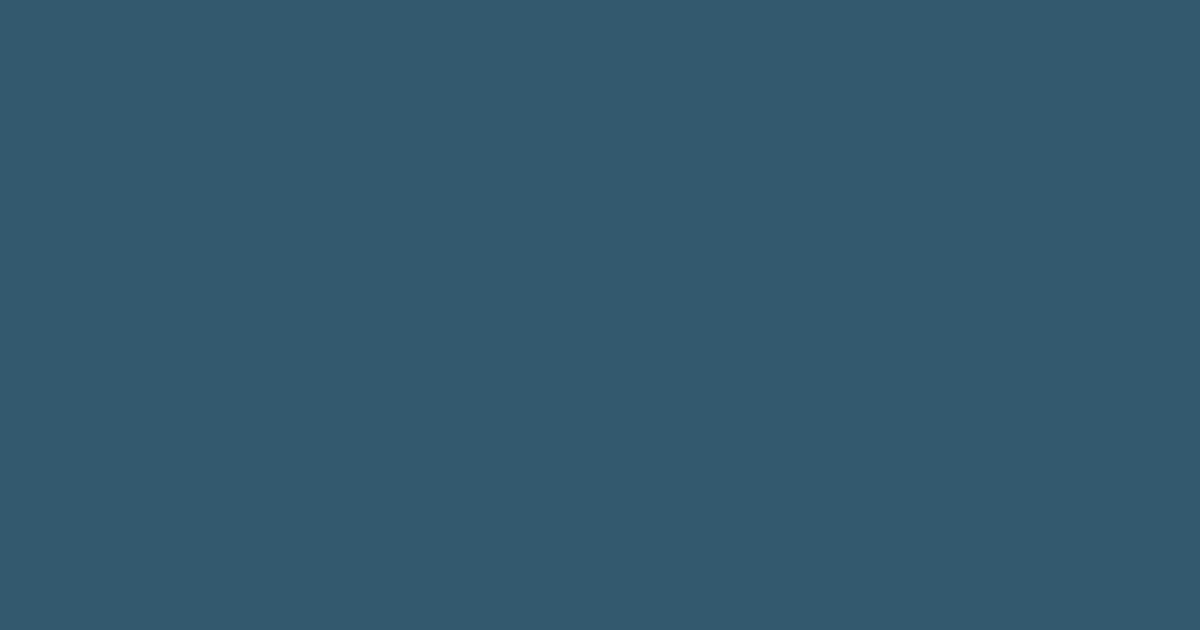 #33596F color swatch, deep sky blue