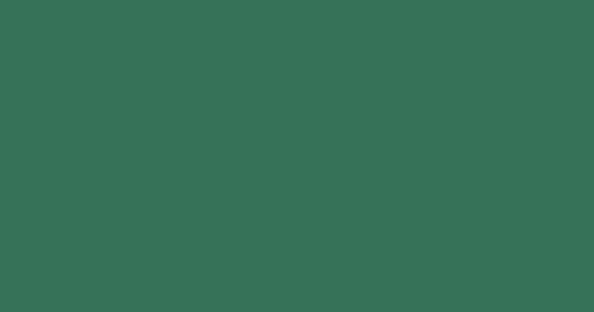 #367258 color swatch, deep green