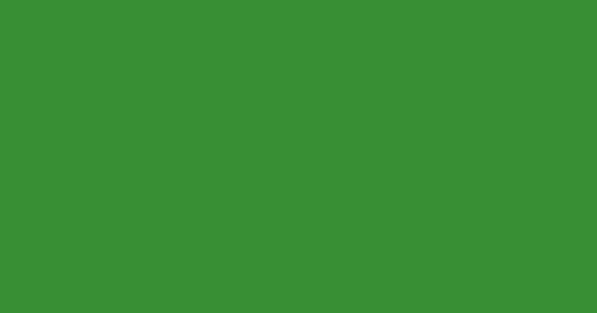 #388F34 color swatch, green