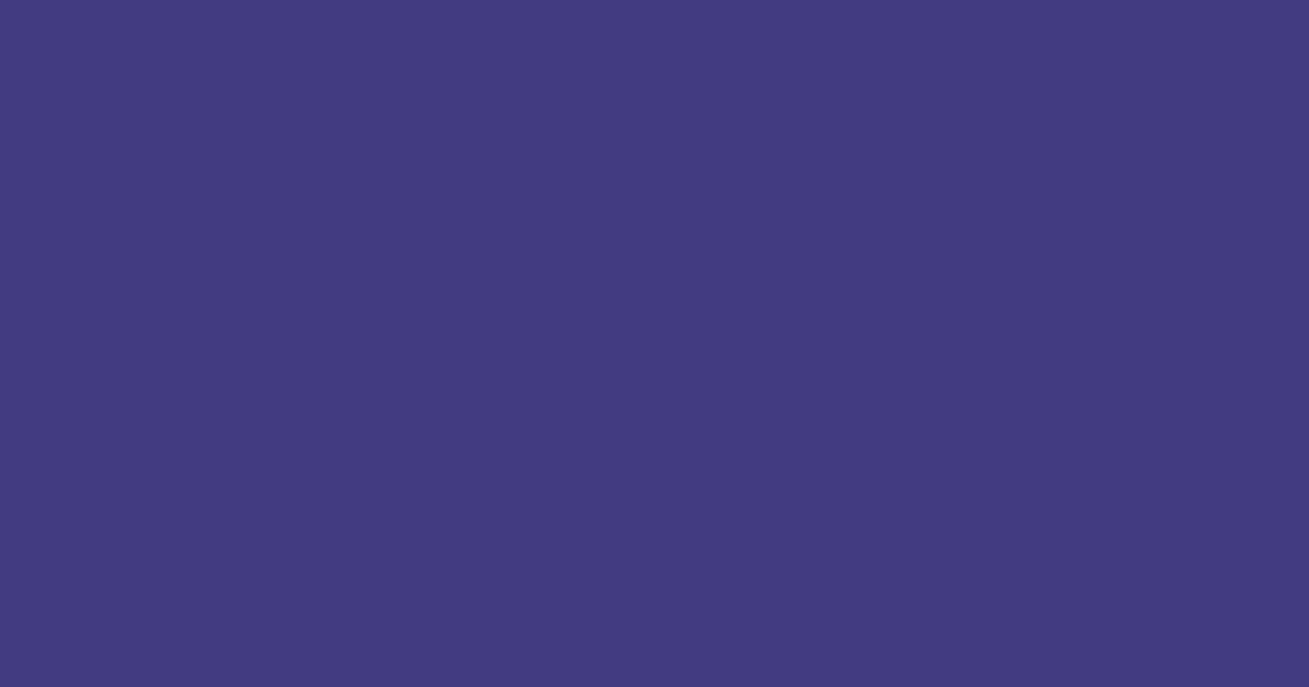 #423B81 color swatch, deep indigo