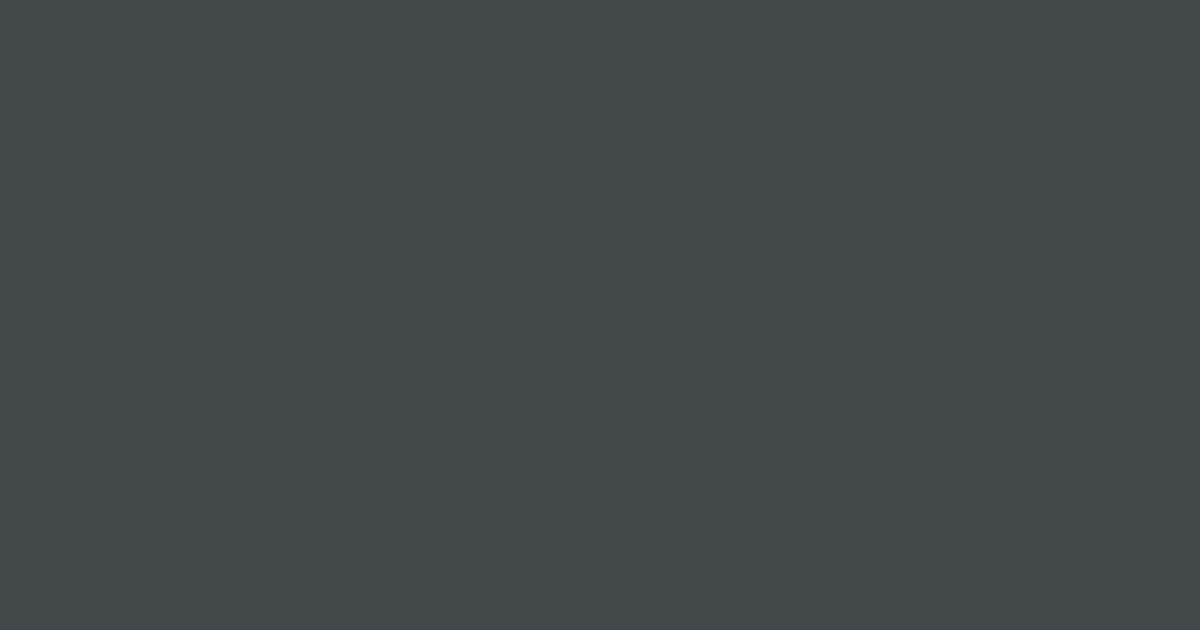 #42484A color swatch, dark gray