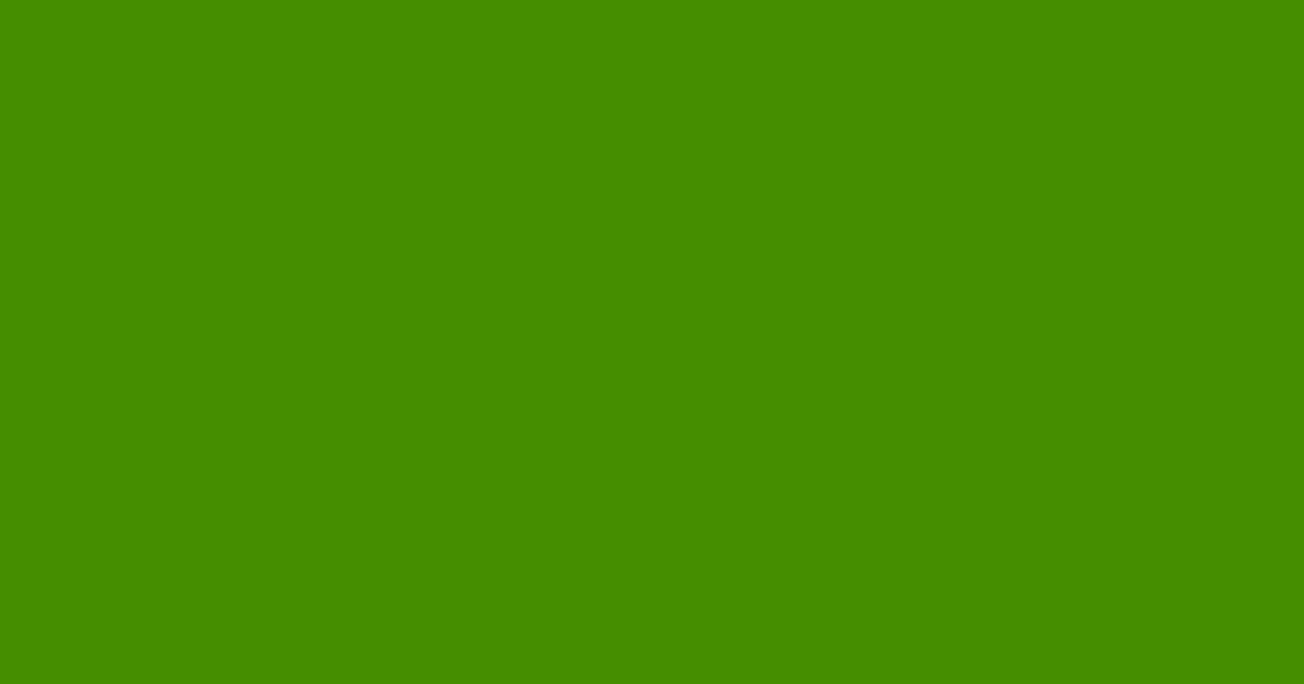 #448E00 color swatch, lime