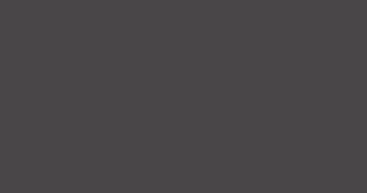 #494648 color swatch, dark gray