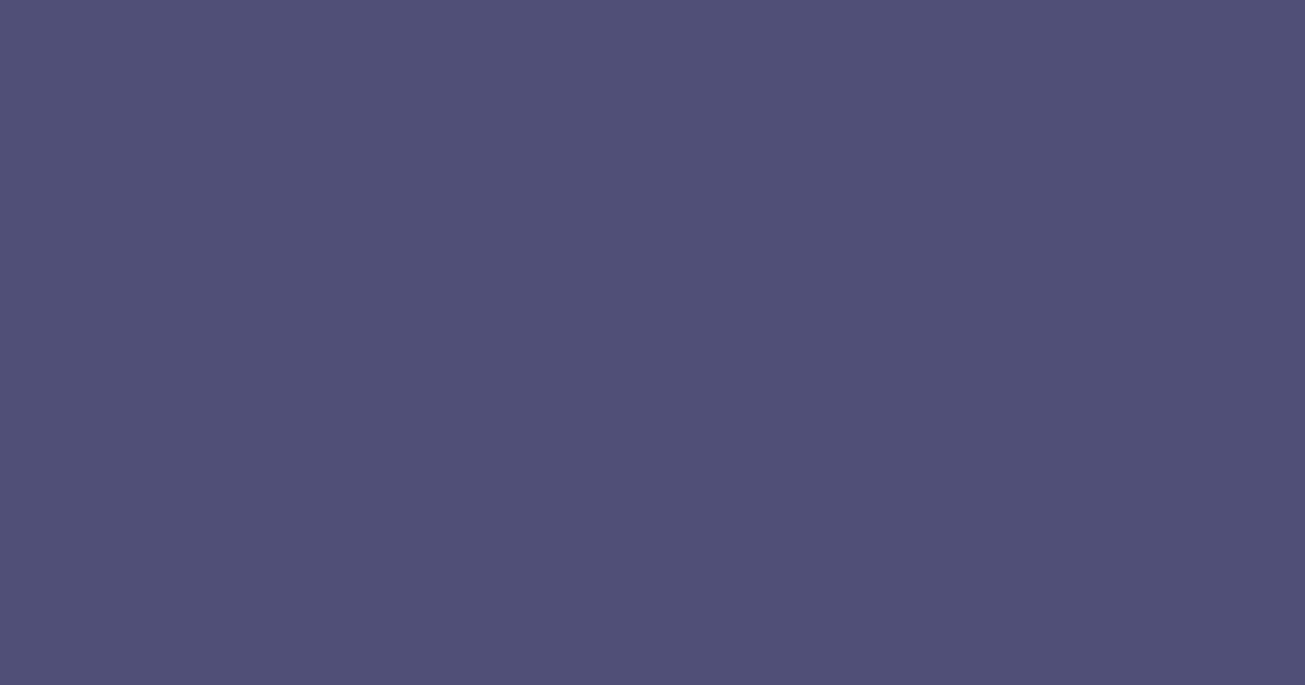 #504F77 color swatch, deep indigo