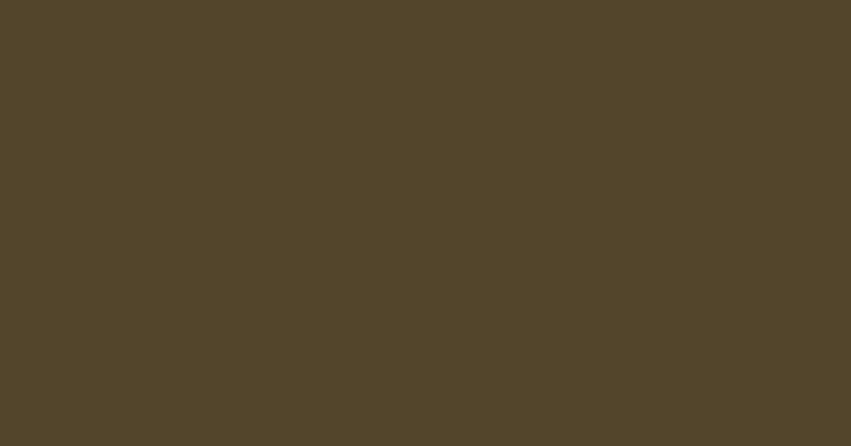 #53452B color swatch, deep muted yellow