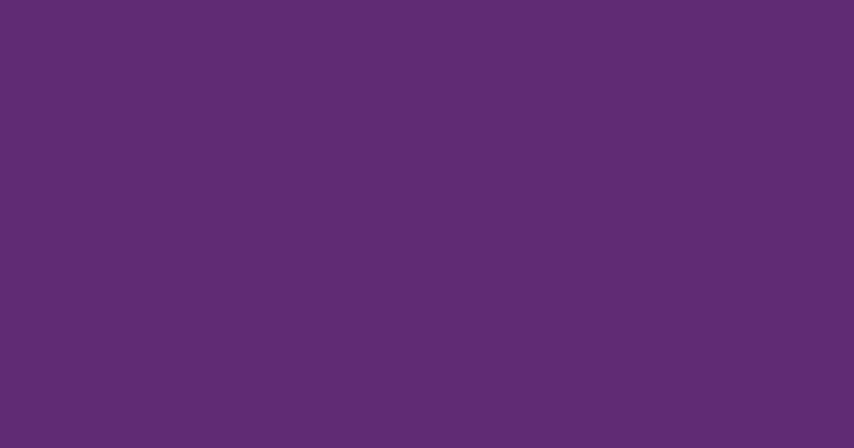 #602B74 color swatch, deep magenta