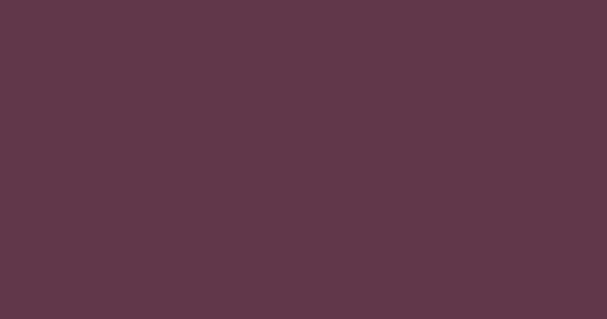 #61374A color swatch, deep pink