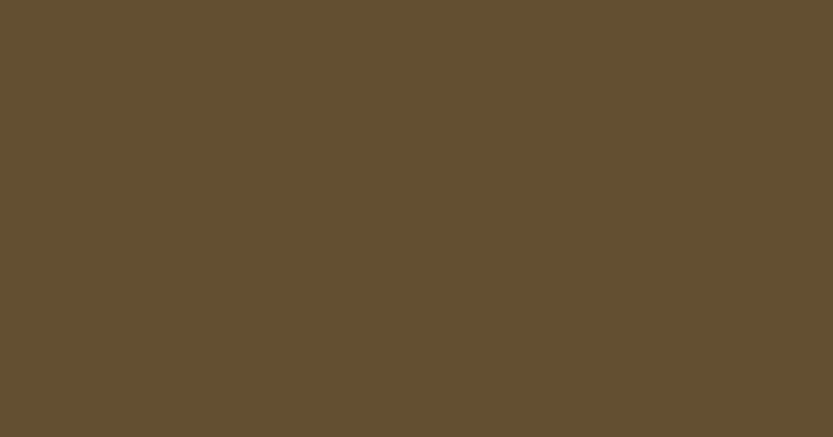 #634F31 color swatch, deep yellow