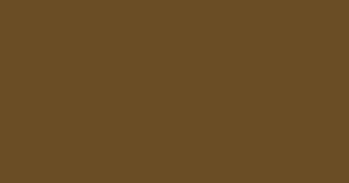 #694E25 color swatch, deep yellow
