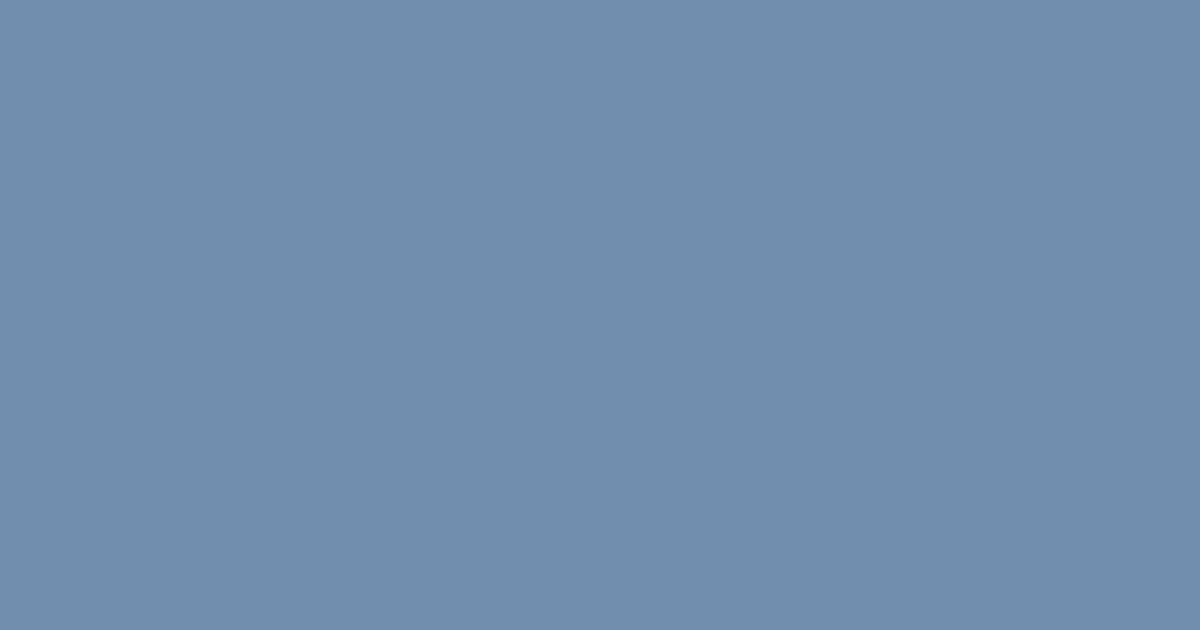 #718EAE color swatch, blue