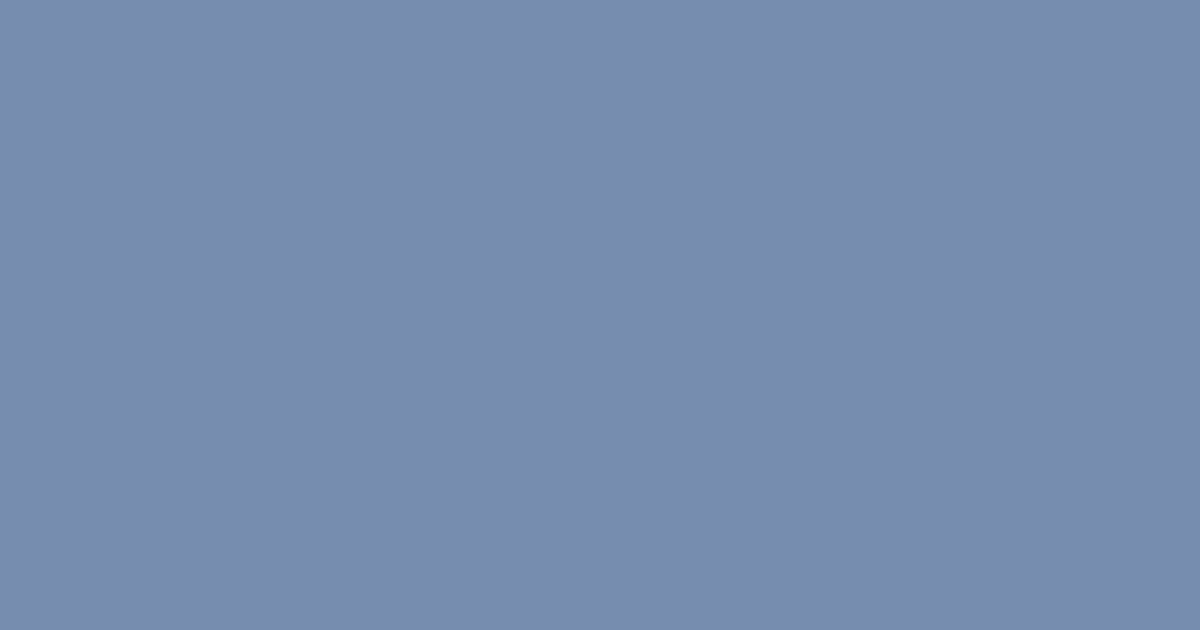 #778DAD color swatch, blue