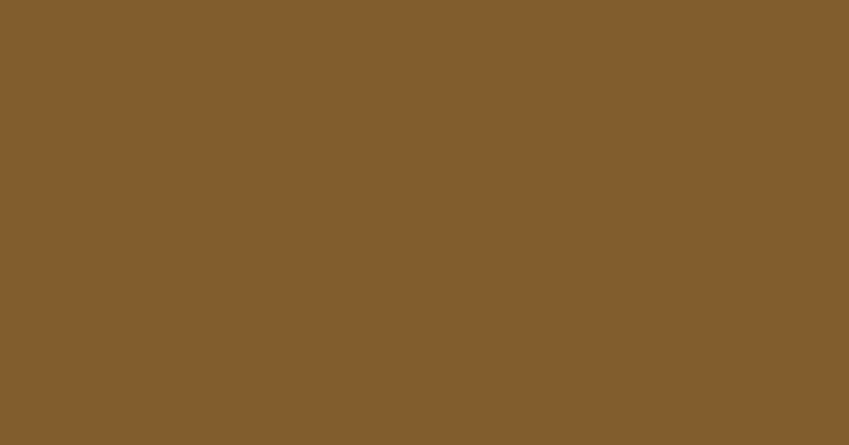 #7F5D2F color swatch, deep amber