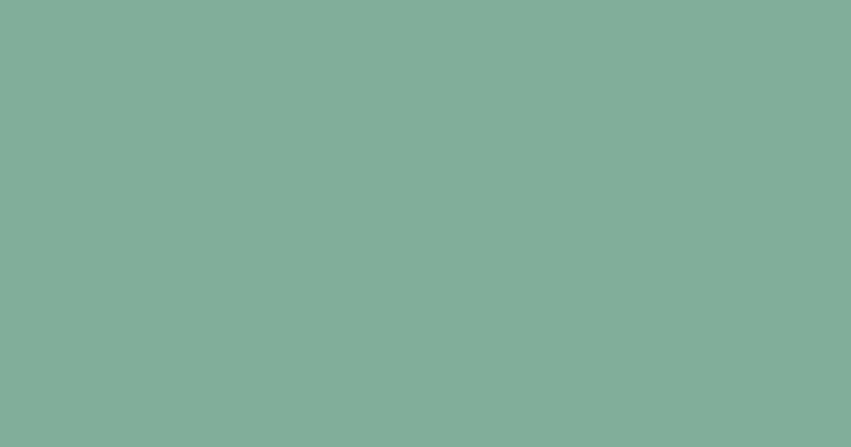 #81AD9B color swatch, teal