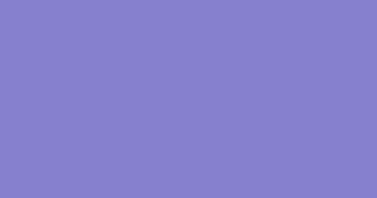 #8680CE color swatch, violet