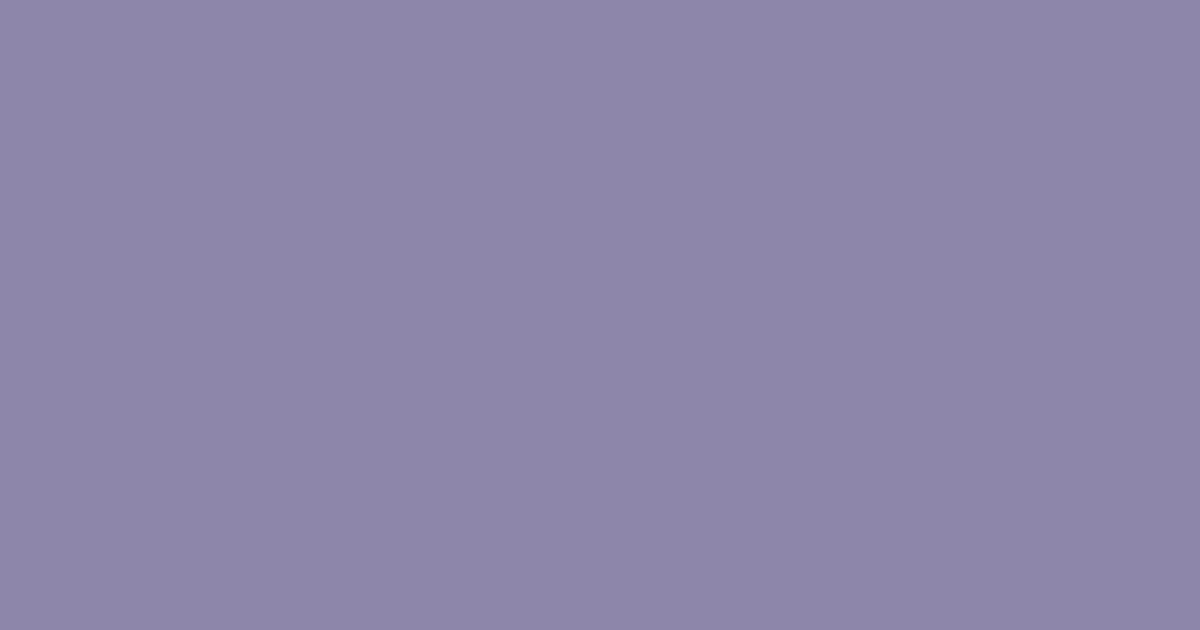 #8D86AA color swatch, violet