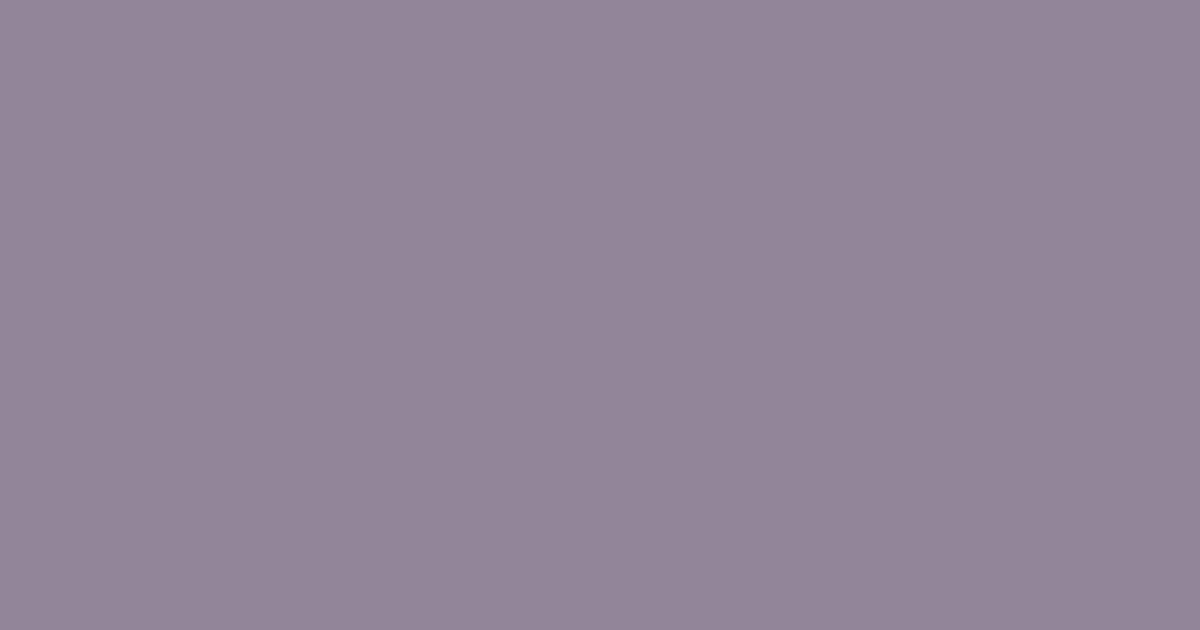 #92859A color swatch, muted purple