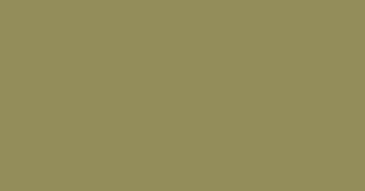 #938D5A color swatch, olive