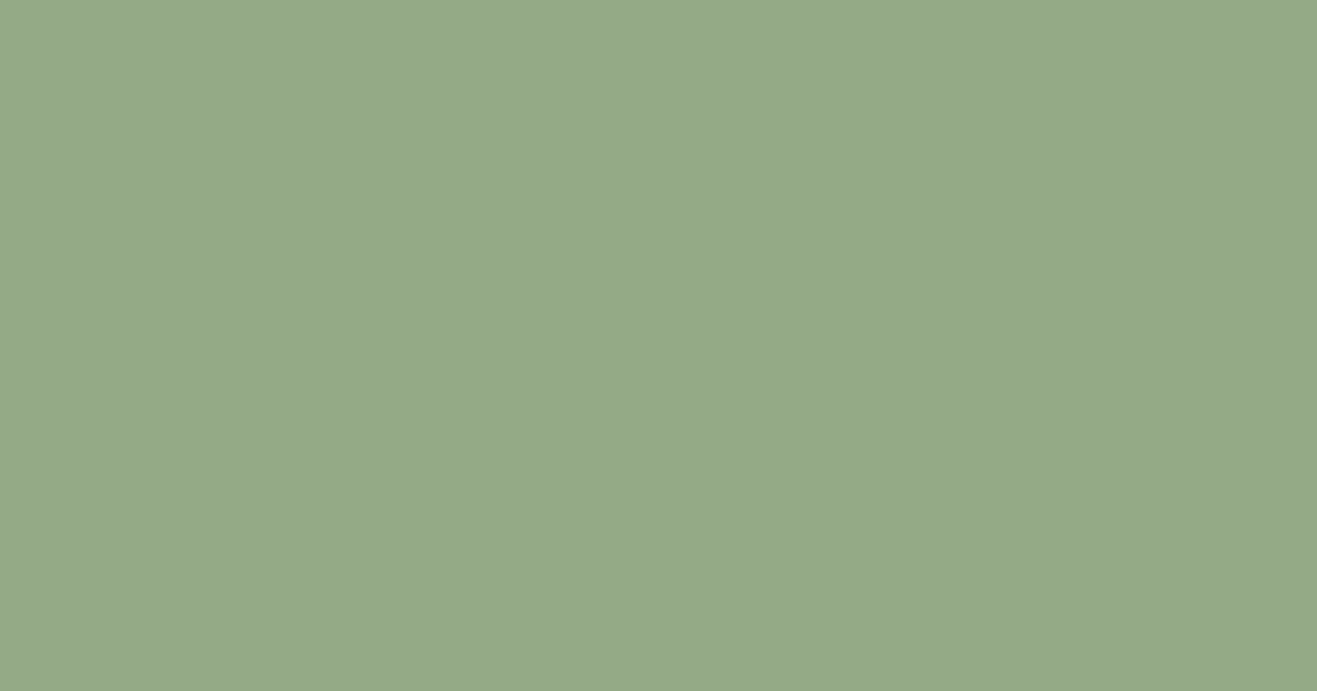 #94AA86 color swatch, lime