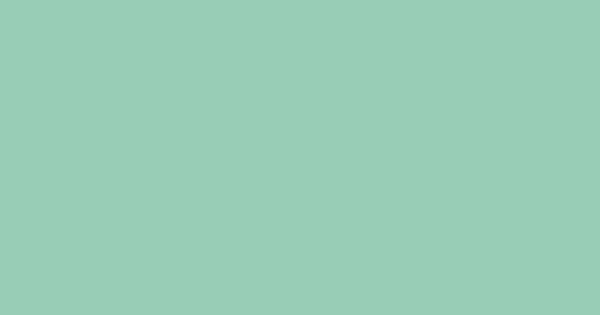 #98CDB6 color swatch, light teal