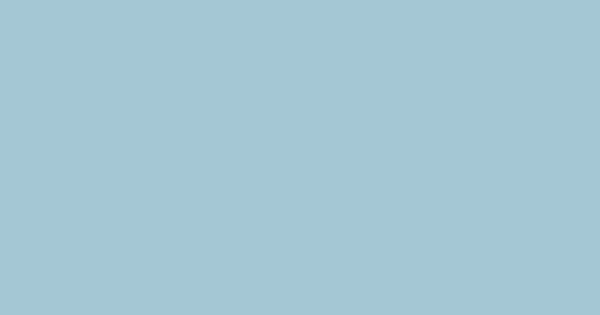 #A4C7D4 color swatch, light muted sky blue