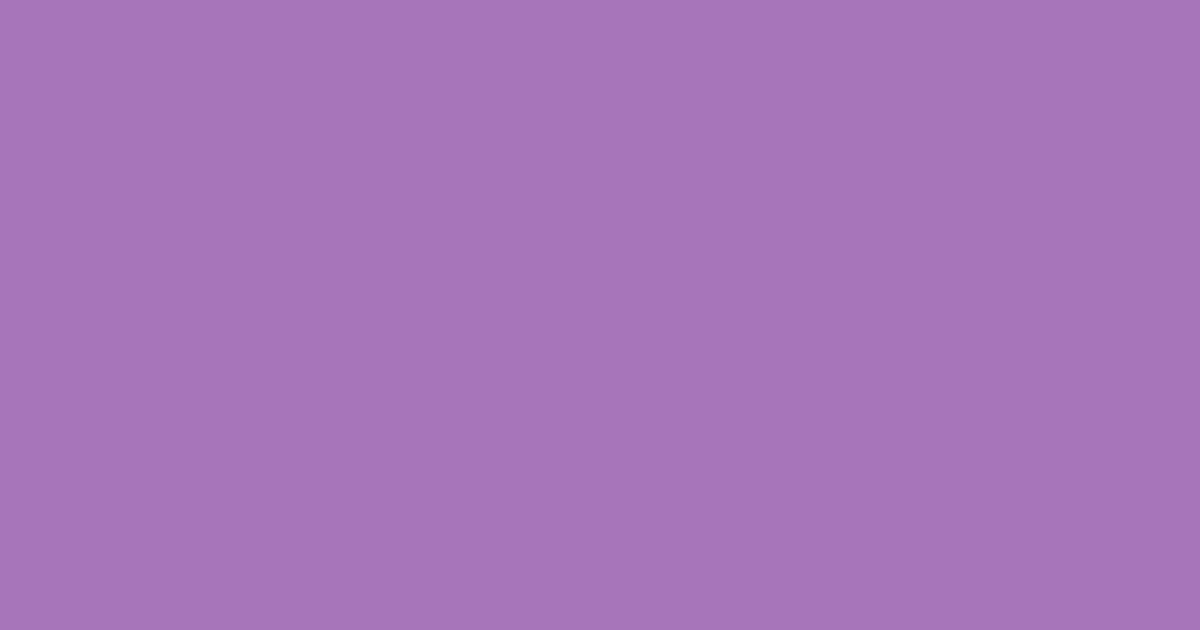 #A775BA color swatch, magenta