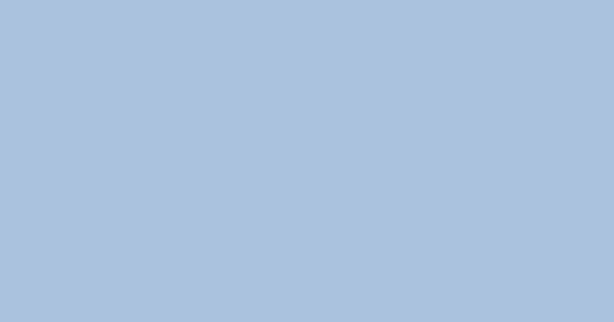 #AAC2DE color swatch, light blue