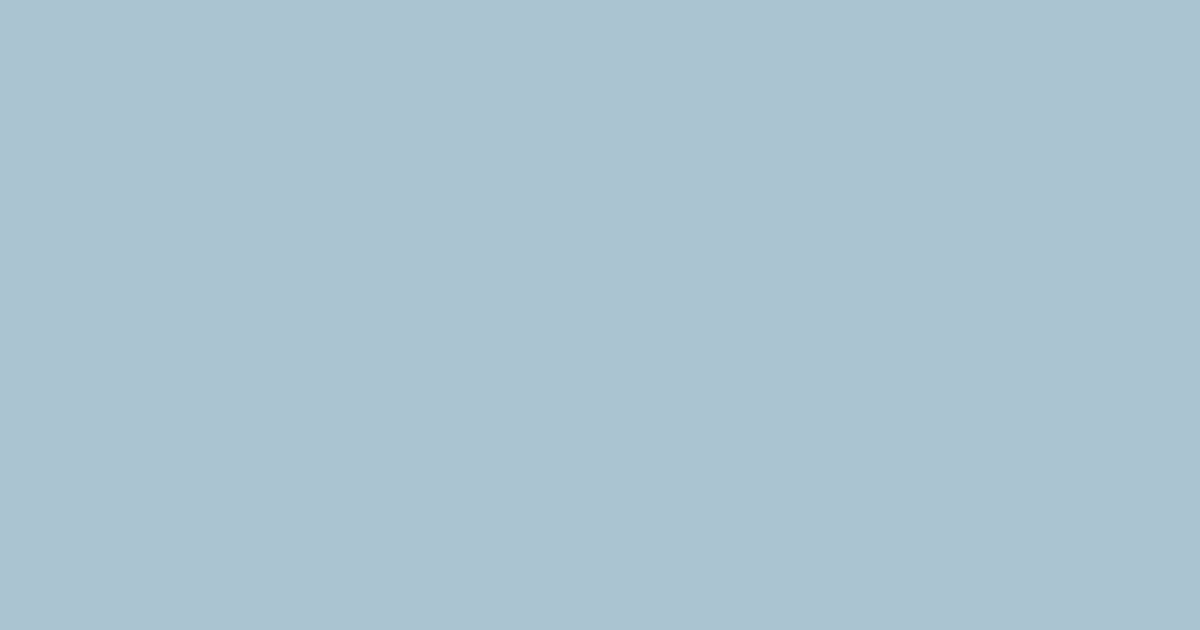 #AAC5D1 color swatch, light muted sky blue