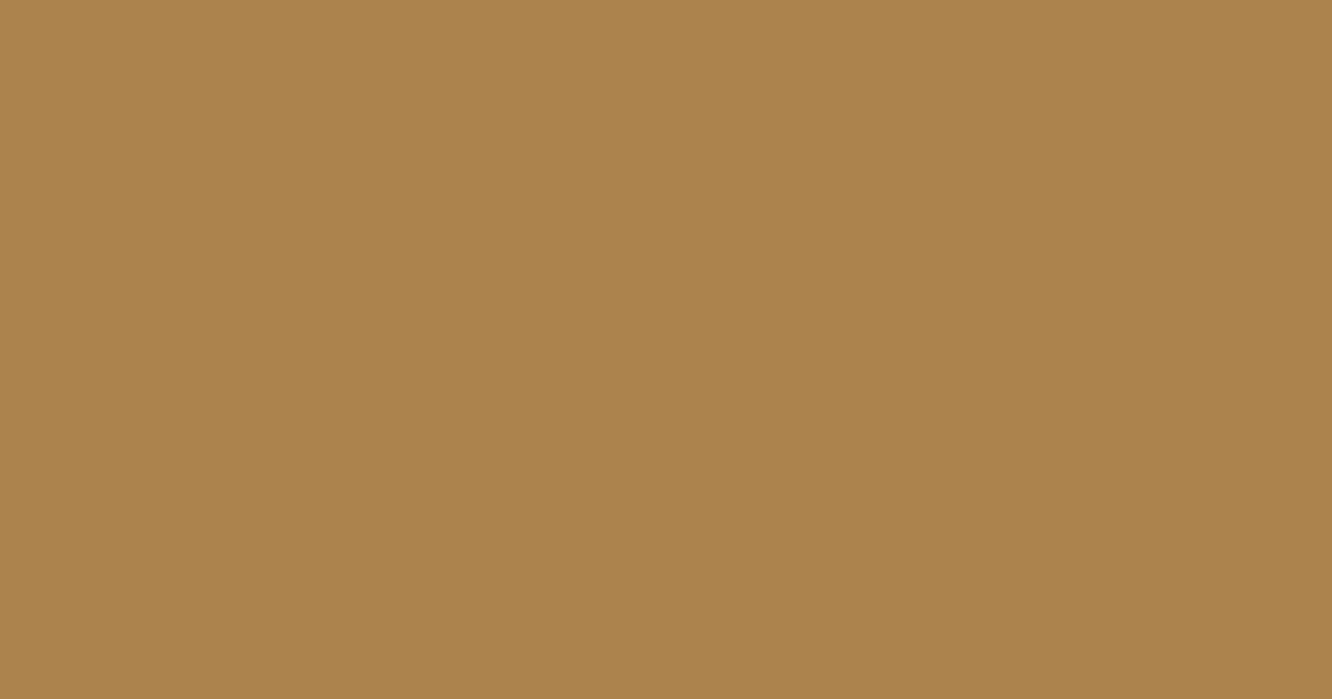 #AC834D color swatch, amber