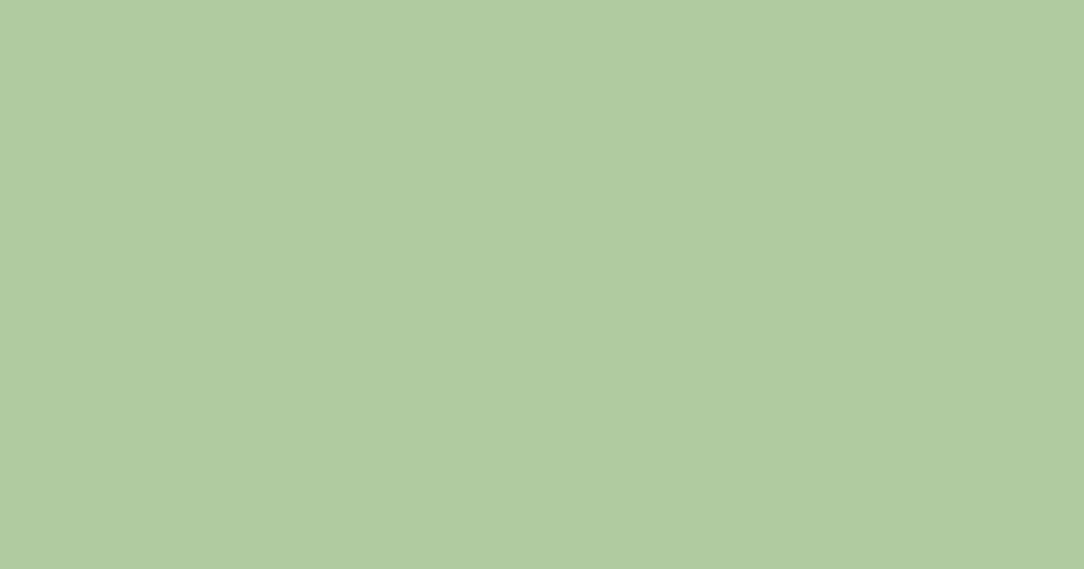 #B2C99E color swatch, light lime