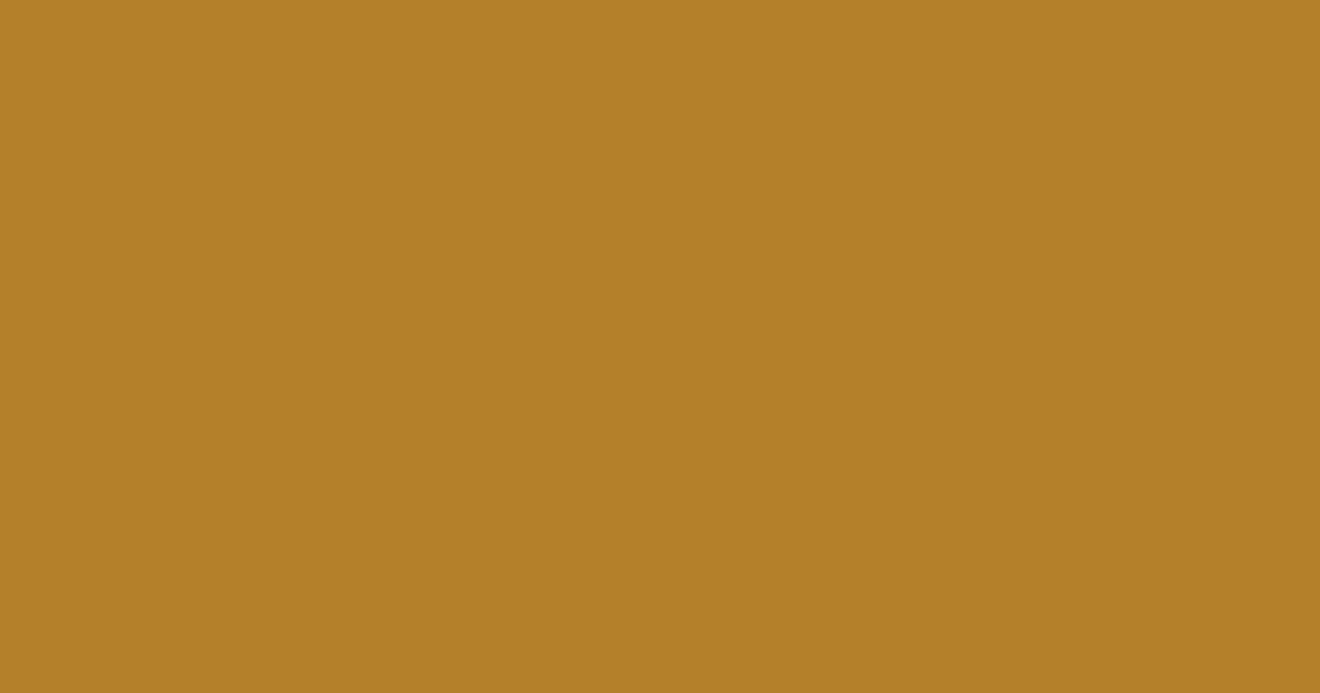 #B4802A color swatch, yellow