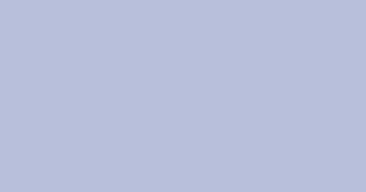 #B8BFDB color swatch, light muted indigo