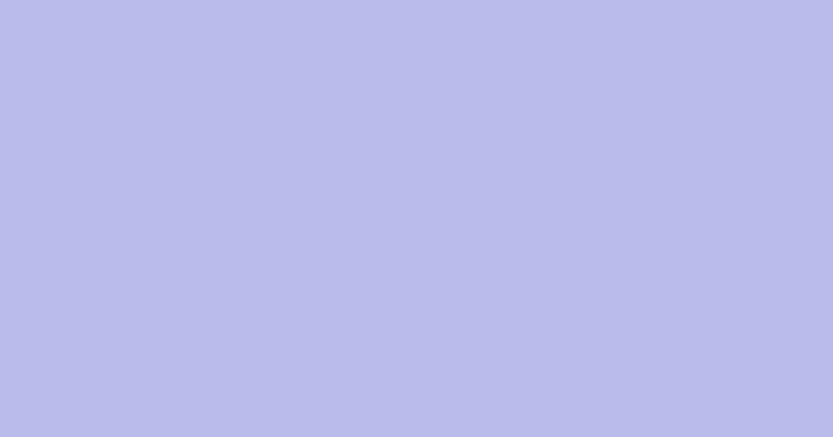 #BBBBEA color swatch, light indigo