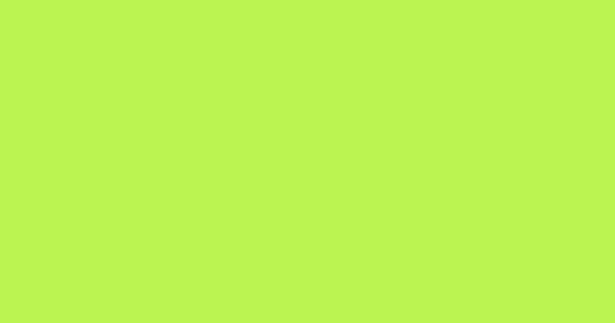 #BBF451 color swatch, light vivid lime