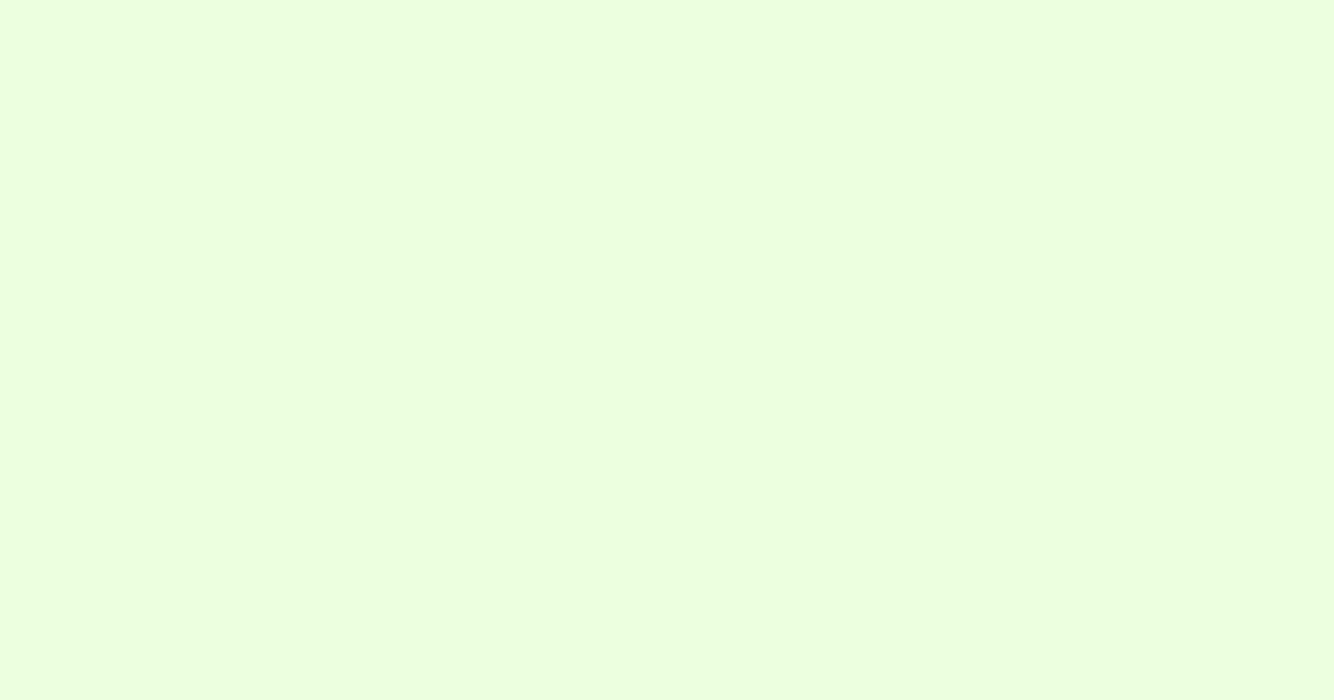 #ECFFDF color swatch, pale lime