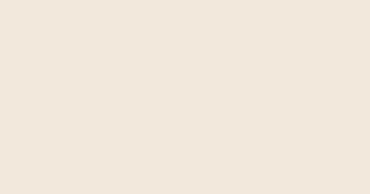 #F2E8DC color swatch, off-white